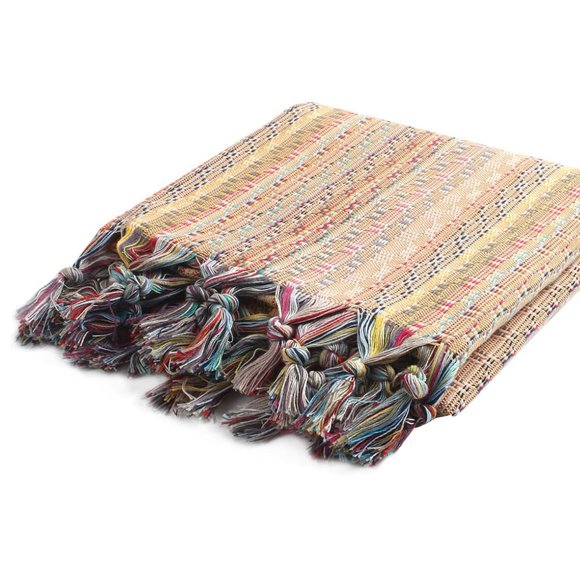 SALE! Sand Free Bohemian Turquoise 100% Turkish Cotton Beach Bath Towel - Picture 2 of 6